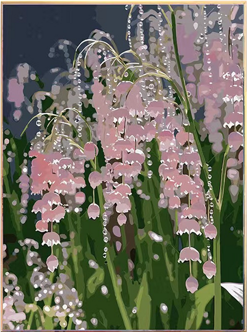 타미나요 편리한 DIY 그림그리기 세트 40 x 50 cm, 은방울꽃, 1세트