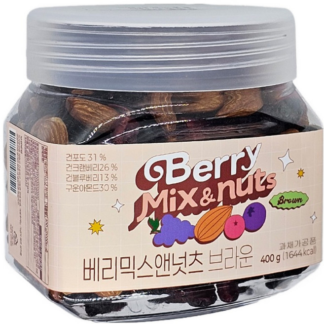 SINSUNG F&B 綜合莓果與堅果 棕色, 1個, 400g