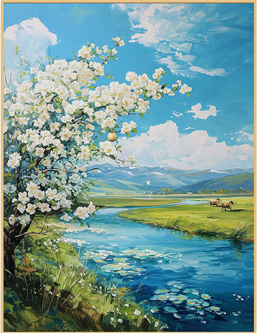 타미나요 세련된 DIY 그림그리기 세트 30 x 40 cm, 유토피아, 1세트