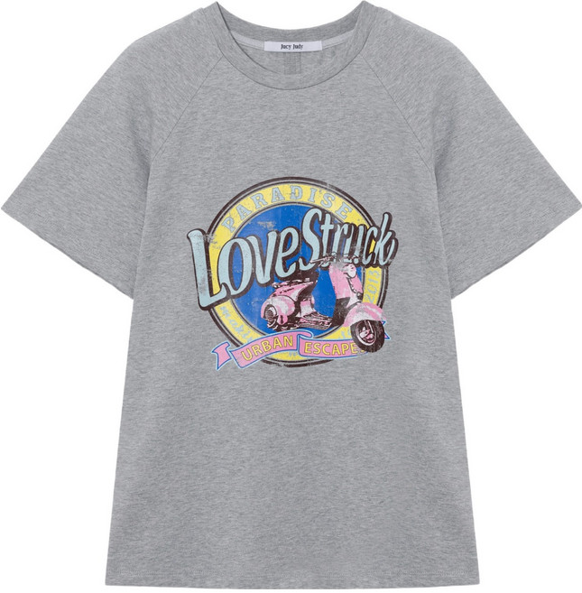 쥬시쥬디 여성용 바이크 그래픽 티셔츠 JZTS32HB