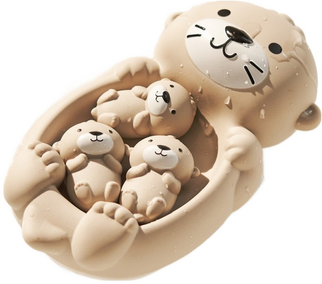 LittleLife 해달 가족 목욕 물놀이 장난감 세트, 혼합색상, 1세트