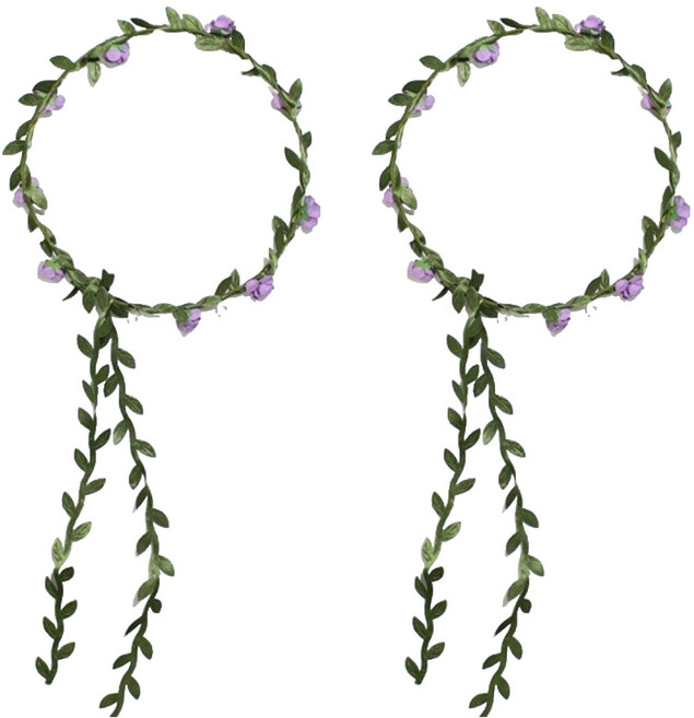 릴리드레스 엘프테일 화관 LFC15 2p, 바이올렛