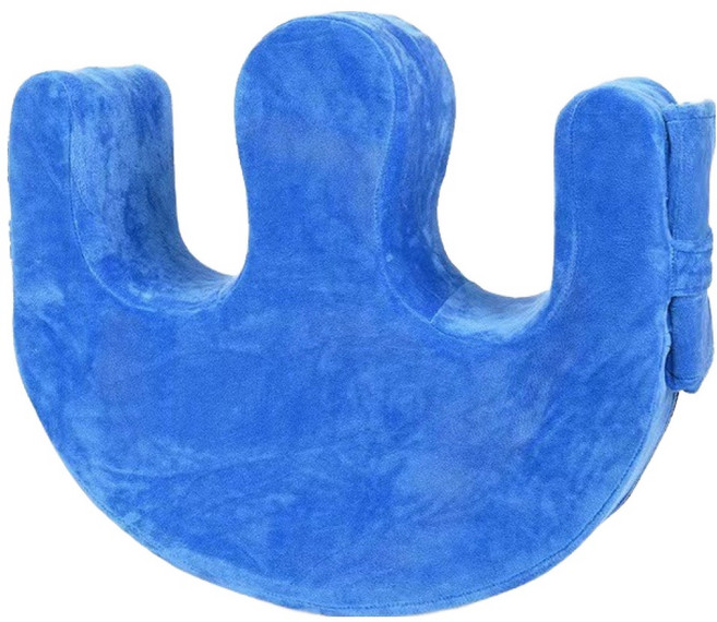 솔미온 환자 케어 침대 스트랩 쿠션 벨벳 블루, 1개