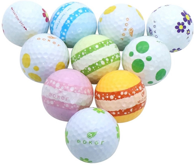 Goker Unique Epic高爾夫球 Lost Ball A級 42.67mm 10顆入, 隨機出貨, 1組