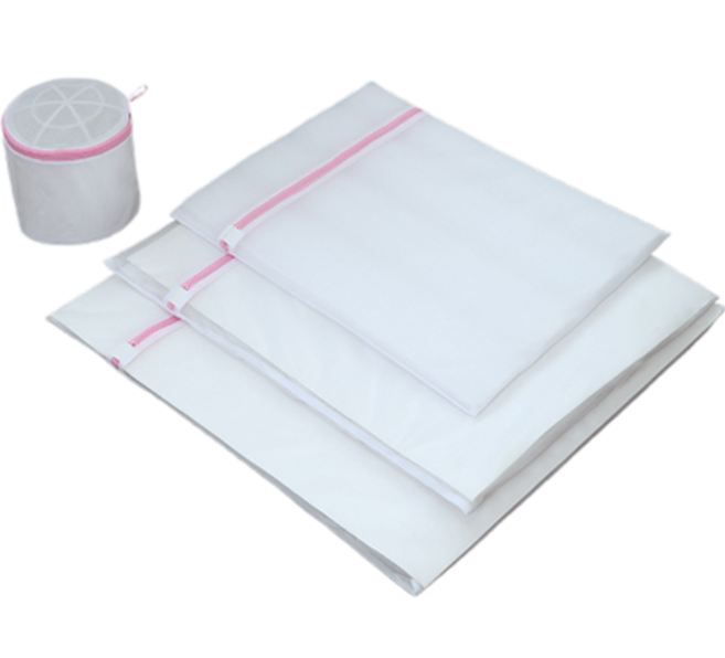 굿썸 세탁물 보호 세탁망 가는망 소 + 중 + 대 + 브라 세트, 핑크, 1세트