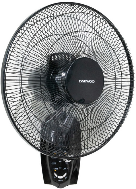 대우어플라이언스 자연풍 수면풍 12시간 타이머기능 벽걸이 선풍기 + 전자식 리모컨 세트 DEF-RW916EA