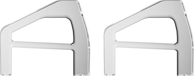 스페이스쉴드 소니 플레이스테이션 PS5 프로 슬림 디지털 에디션 호환 미니 아크릴 콘솔 수평 스탠드 받침대 세트 디지털 A 타입, 투명, 1세트