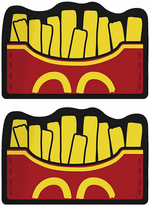 寢室安居 吸水止滑軟式珪藻土地墊, 薯條, 2個