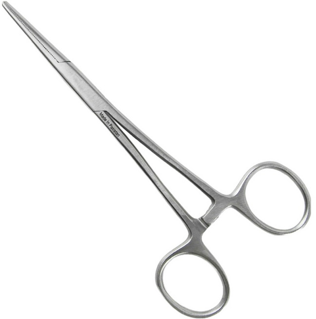 소잉바이핸드 강아지 귀청소 인형 솜넣는 겸자가위 14cm, 실버, 1개