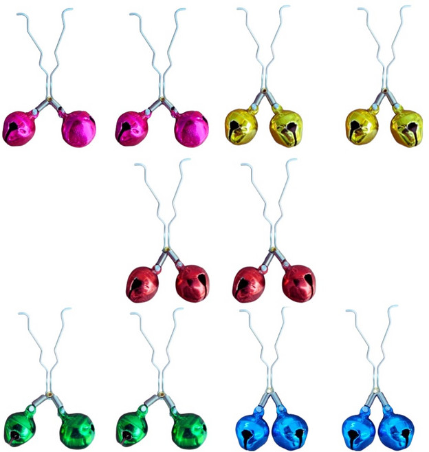 즐낚 원투낚시 강선딸랑이 5종 x 2p 세트, 핑크, 레드, 블루, 그린, 골드, 1세트