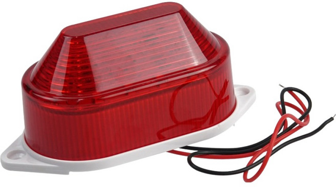컴스 LED 사이렌 경광등 2선 12V BF395, 1개