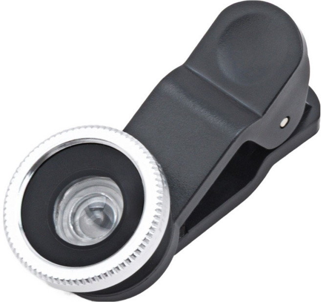 구스페리 3 in 1 광각 볼록 접사 셀카 렌즈 세트, 실버, 1세트