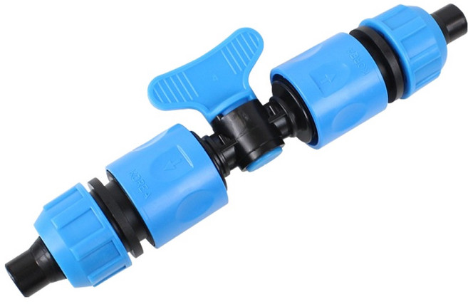 코텍스 원터치 호스중간밸브, 1개, 혼합색상