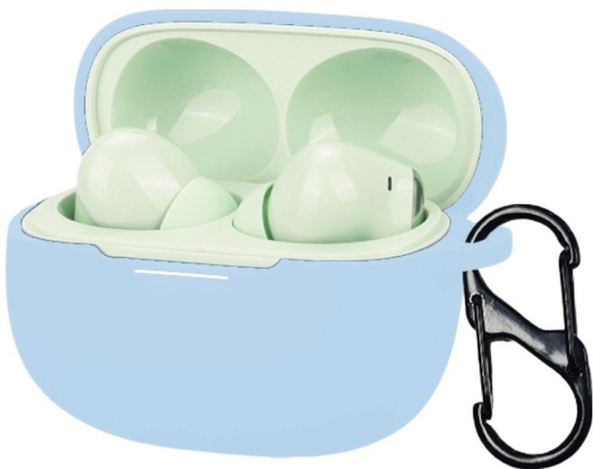 GRAYCO 샤오미 레드미 버즈 6 프로 실리콘 일체형 보호 케이스, 스카이, 1개