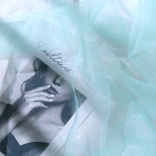 인리치 매끄러운 실크 배경천 민트그린, 1개