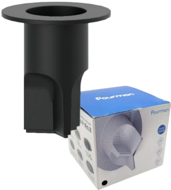 앙멧 다막아 싱크대 세면대용 하수구 트랩 블랙, 1개