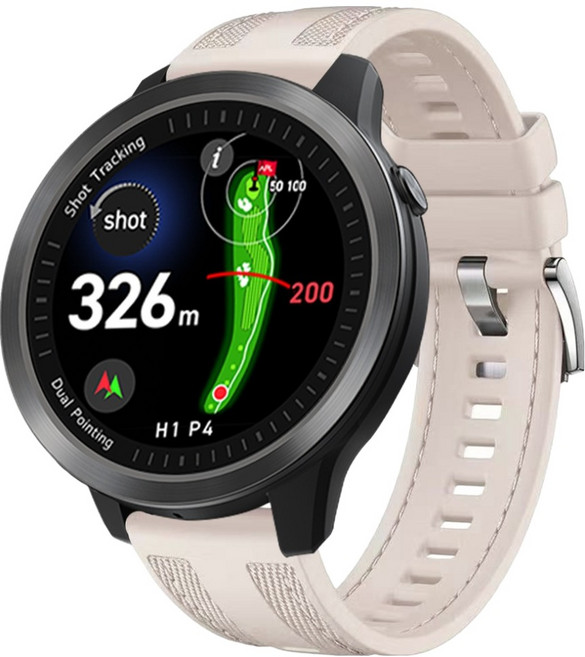 스페이스쉴드 컴포트 핏 버클 나일론 실리콘 스트랩 22mm, 스타라이트, 1개