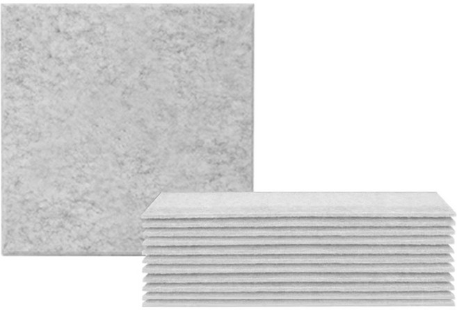 Market Plan Silence 自黏型玄關門隔音吸音材, 灰色, 12個