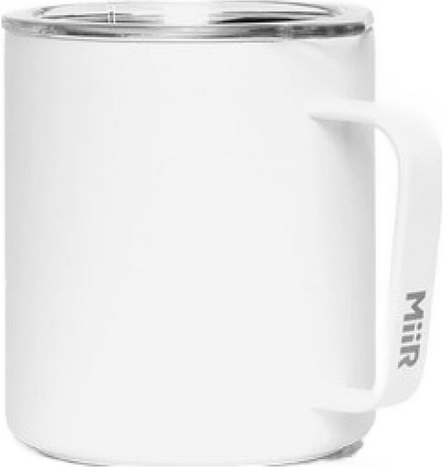 MiiR 슬라이드 뚜껑 캠프컵, 화이트, 1개, 354ml