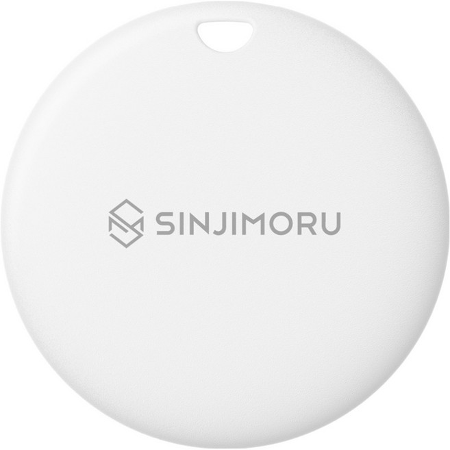 신지모루 방수 애플인증 Find My 신지태그 워터락 트래커 스마트태그 위치추적기, 화이트, 1개