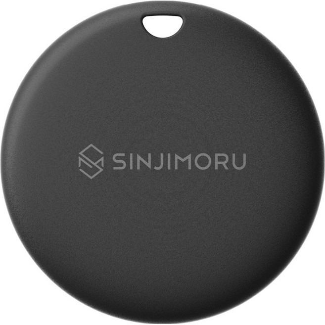 신지모루 방수 애플인증 Find My 신지태그 워터락 트래커 스마트태그 위치추적기, 블랙, 1개
