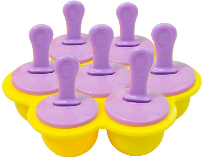 키친유 실리콘 아이스크림틀 샤베트바, 혼합색상, 1개