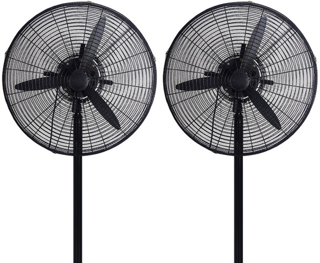 더자카 대형 업소용 선풍기 안전망 S, 블랙, 2개