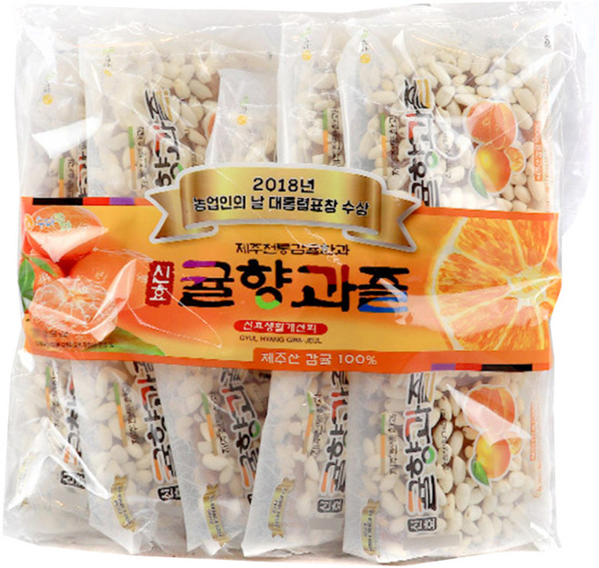 신효귤향과즐 한과 10p, 280g, 1개