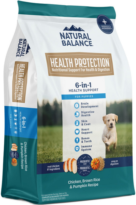 내추럴발란스 퍼피 헬스 프로텍션 레시피 건식사료, 닭+호박, 1.81kg, 1개