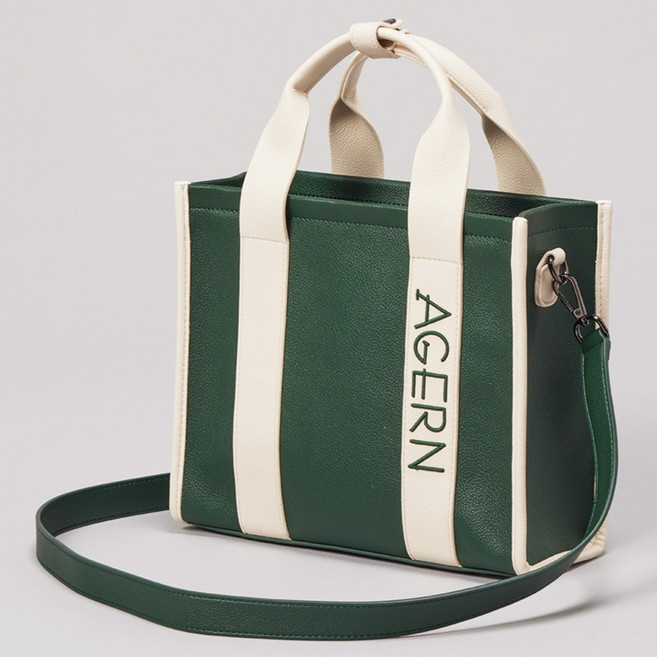 아젠 컬러블록 스몰백, 그린, 1개