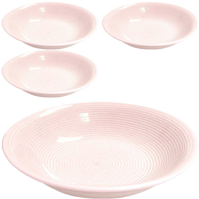 해피정 스텔라 파스텔 찬기 14cm, 인디핑크, 4개