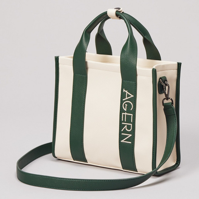 아젠 컬러블록 스몰백, 아이보리, 1개