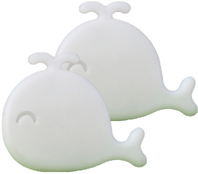 세면대 벌레 냄새 차단 오버플로우 실리콘 고래 캡 화이트, 2개