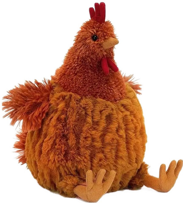 아트조이 꼬꼬댁 닭 인형쿠션, 22cm, 혼합색상, 1개