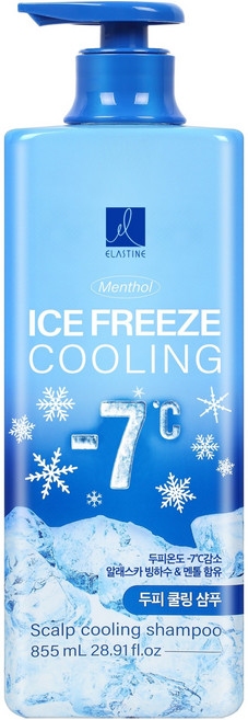 엘라스틴 아이스프리즈 두피 쿨링 샴푸 멘솔향, 855ml, 1개