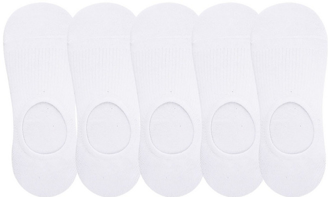 두발로 여성용 골지 페이크삭스 5켤레