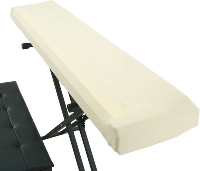 픽앤홈 고급 디지털 피아노 덮개 110~135cm x 30~45cm, 베이지, 1개