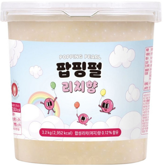 토핑스 팝핑펄 팝핑보바 리치향, 3.2kg, 1개입, 1개