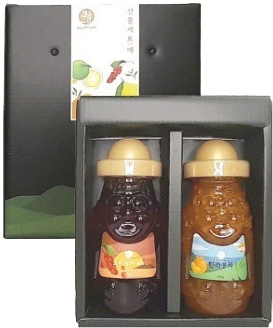 제주앤팜 프리미엄 차 2종 예 선물세트, 1개, 오미자차 320g + 한라봉차 300g