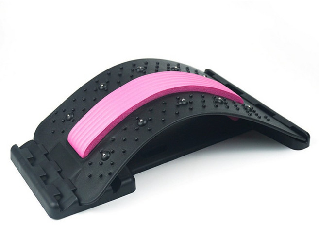 에르보 경추 척추 스트레칭 지압 마사지기, 러블리 핑크, 1개