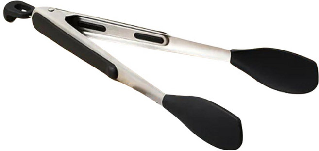 MEYER 美亞 精選矽膠烹飪夾, 黑色, 1個