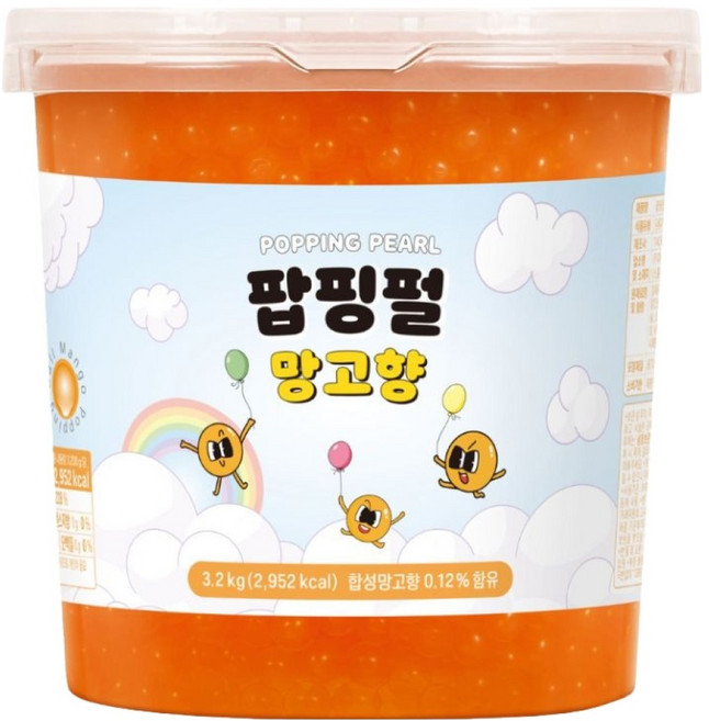팝핑펄 팝핑보바 망고, 3.2kg, 1개입, 1개