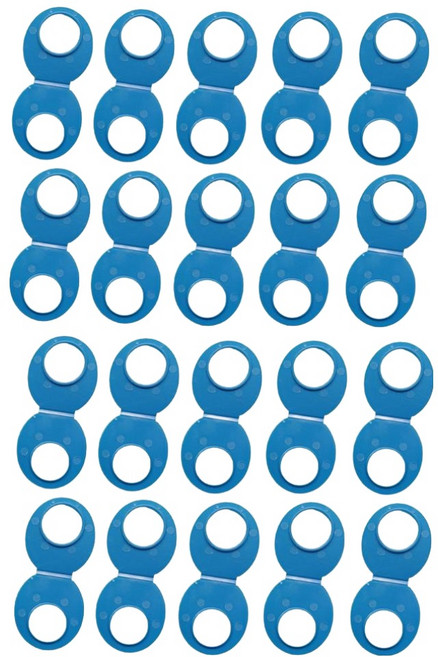 문구담 여름 투명 부채 손잡이 만들기 재료 O자형 손잡이, 블루, 20개