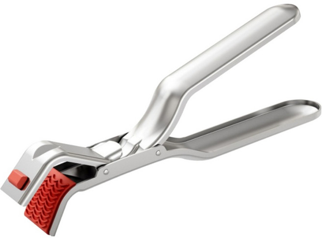 플로우코드 뜨거운 냄비 그립퍼 뚝배기 집게 실버, 1개