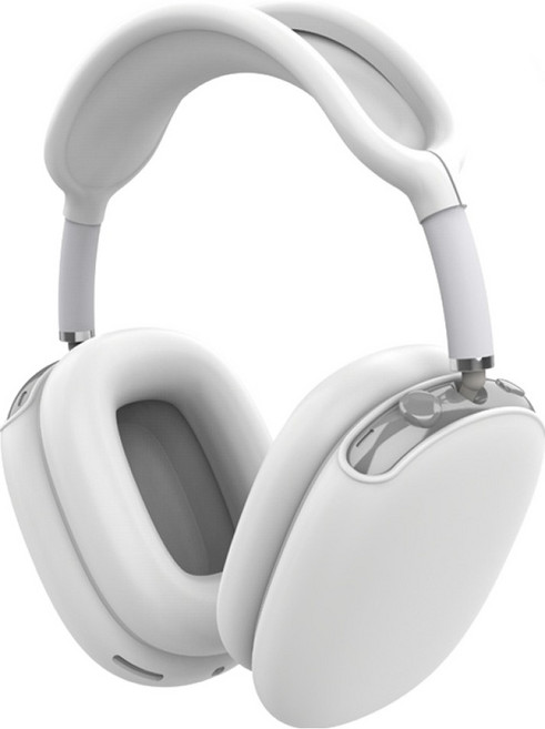 KODACHIEF 예쁜 에어팟 맥스 커버 케이스, 화이트 스리피스, 1개