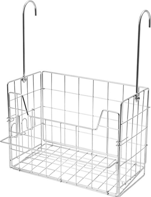 바나코 스테인리스 바스켓 선반, 실버, 1개