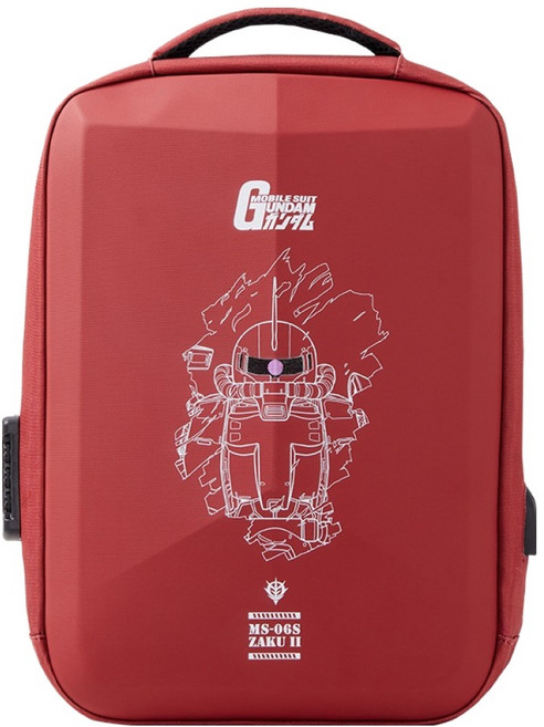 TLCSTORE 卡若特 MOBILE SUIT GUNDAM 鋼彈硬殼後背包 附行李箱拉桿帶 + 密碼鎖 彗星款