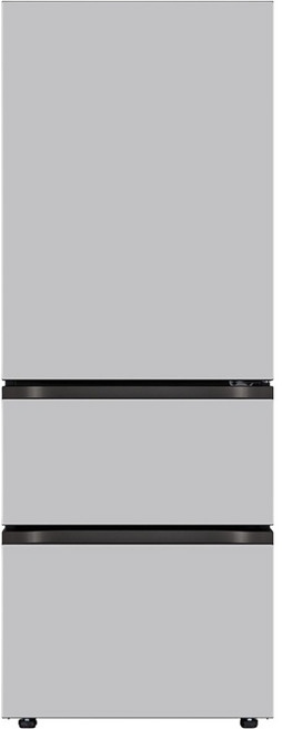 LG전자 디오스 오브제컬렉션 김치톡톡 327L 3도어 스탠드형 김치냉장고 방문설치, 크림그레이, Z330MRRF21