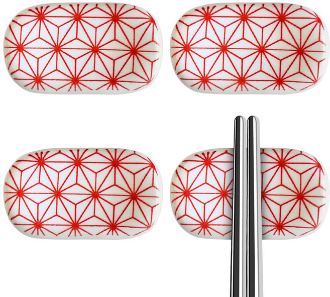 아루아 문양 도자기 젓가락 받침, 스타, 4개