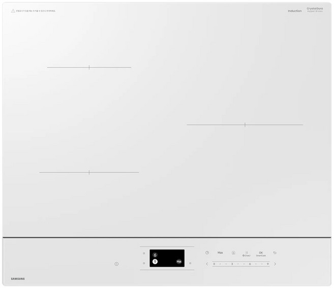 삼성전자 Bespoke AI 인덕션 3구 글램화이트 방문설치, NZ63DB607CFH, 빌트인